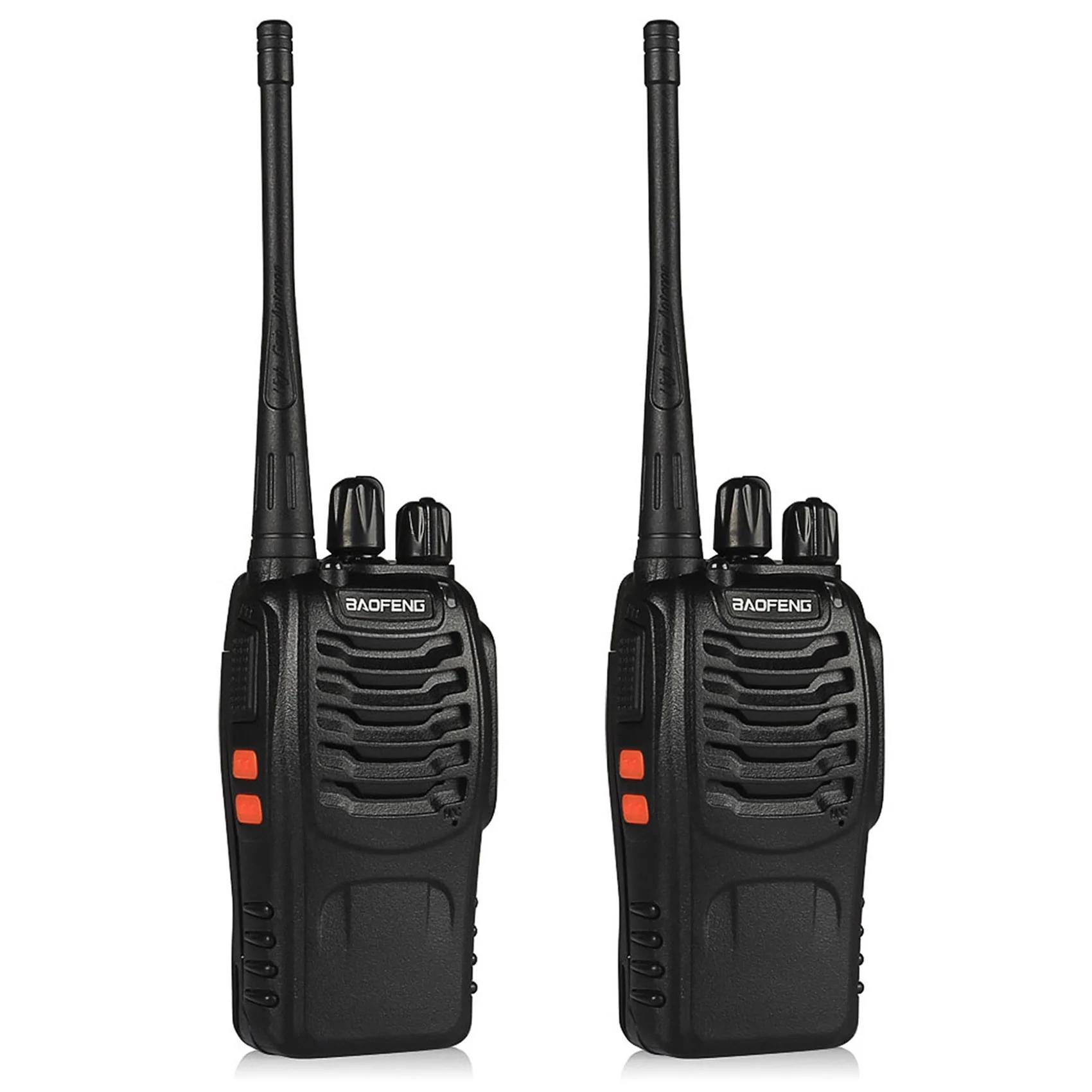 Вся рация Bf-888s, 2 шт., 888s UHF 400-470 МГц, 16 каналов, 1800 мАч, сверхдлинный фонарь в режиме ожидания с наушниками