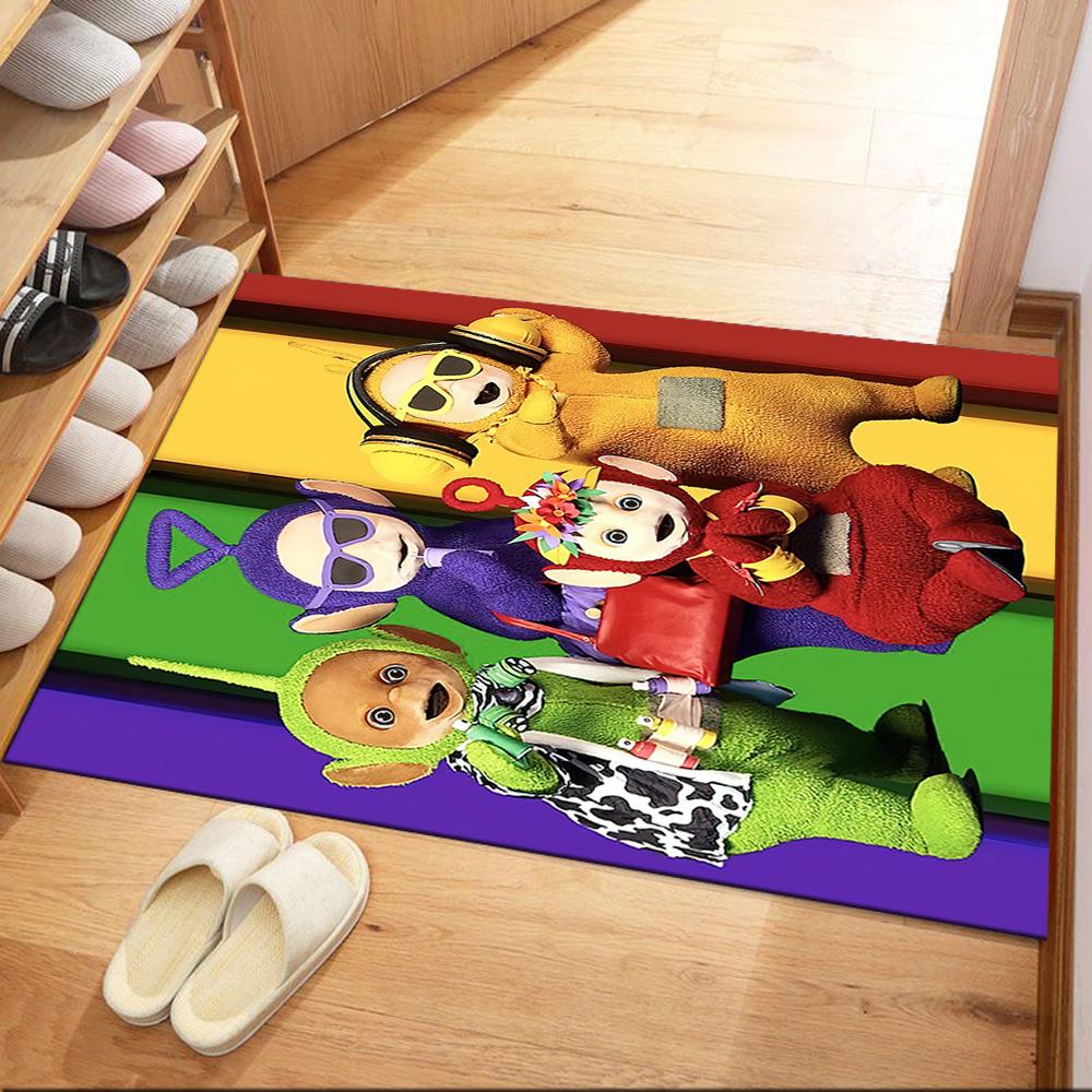 Teletubbies Rainbow Flag Square Rugs Are a Great Choice for Living Rooms, Bedrooms, Home Décor, and As Gifts.