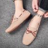 Fashion Summer Mens Suede Loafers Outdoor Non-Slip Lightweight Casual  Walking Shoes Breathable Soft Bottom for Daily Walking Lazy Shoes