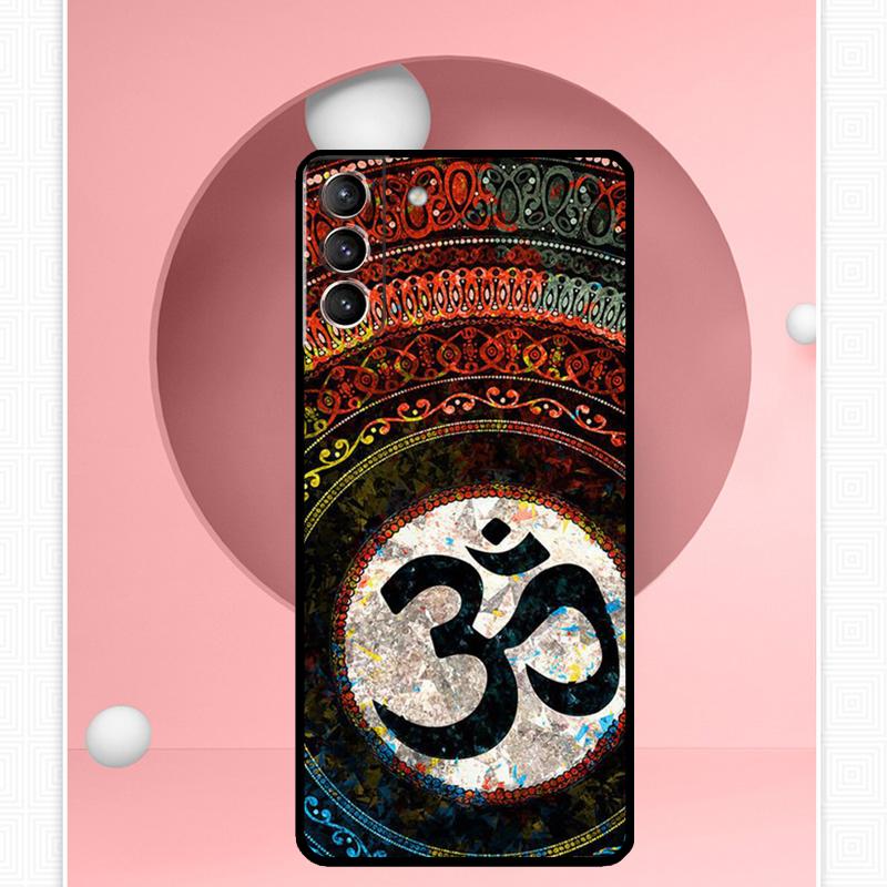 Aum Om Yoga Symbol Fitness Gym Case For Samsung Galaxy S24 Ultra S20 S21 S22 S23 S25 Ultra S9 S10 Plus S25 FE Cover Funda