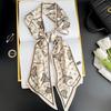 Simulated Silk Scarf, High-end Women's Headband, Decorative Scarf, Streamer, Fresh Color Matching, Rhombus Small Scarf, Headband.