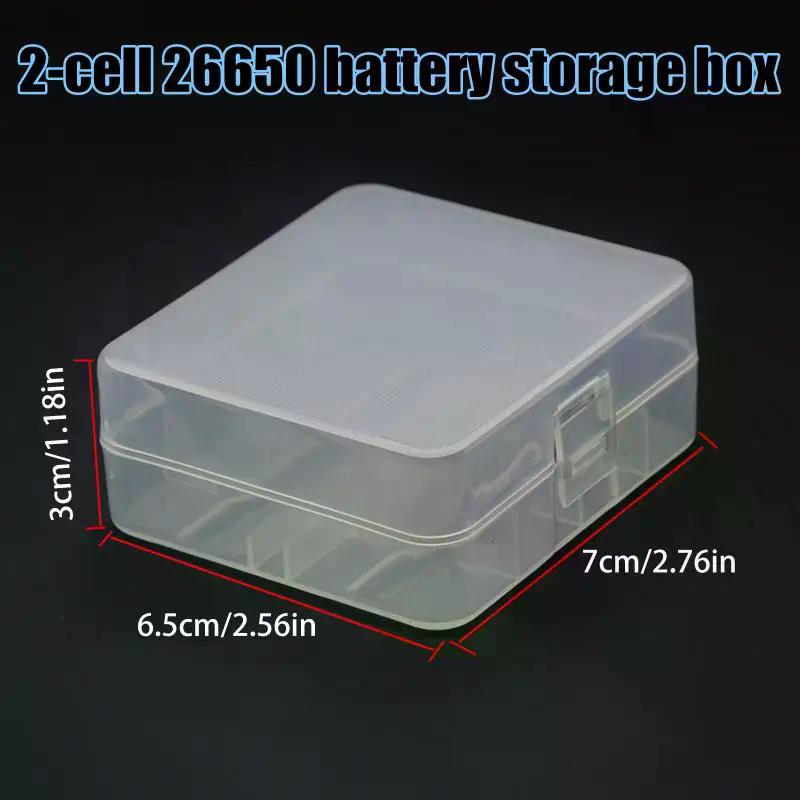 5/10PCS Plastic Case Holder Battery Storage Box Durable Batteries Storage Case Fit For 2 X 26650 Battery