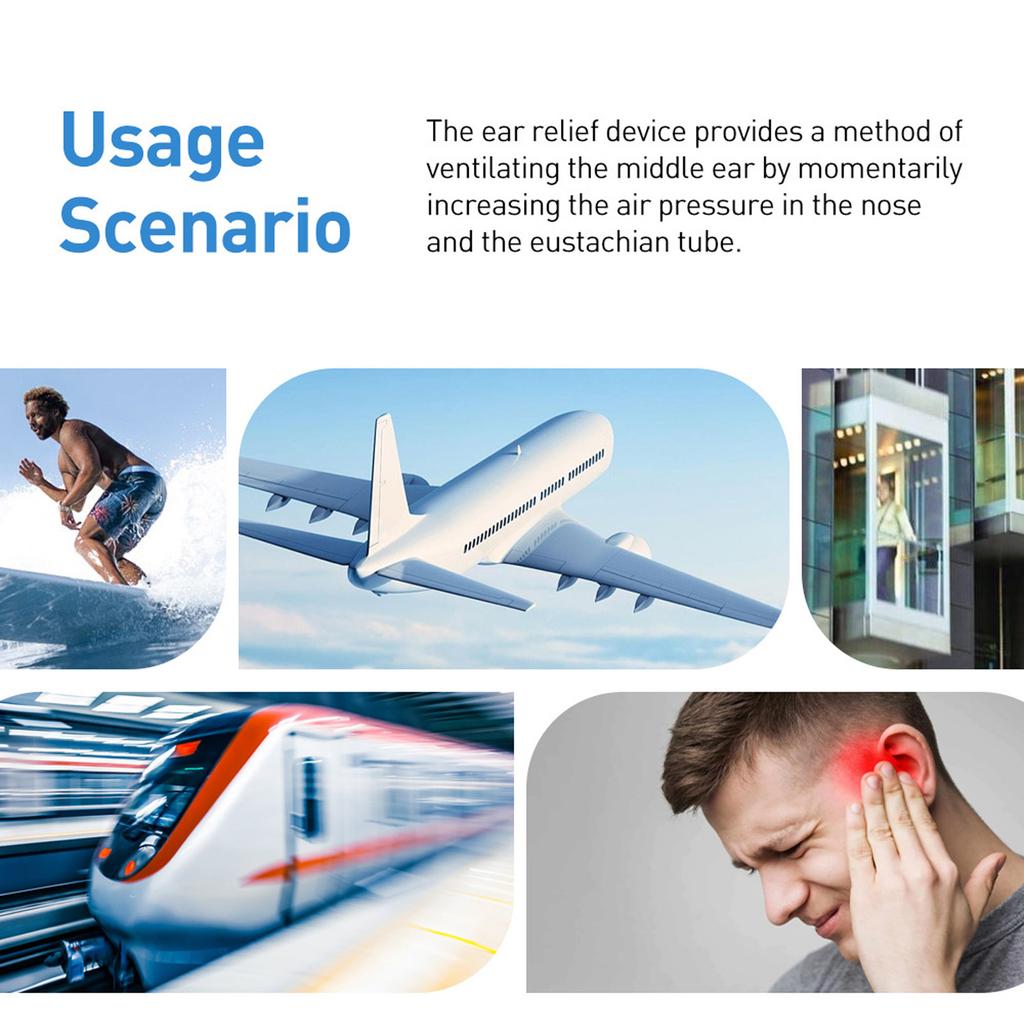 Eustachian Device Easy To Use Unblock Eustachian Tube Balancing Ear Pressure Relieve Tinnitus Ear Pressure Reliever For Flying