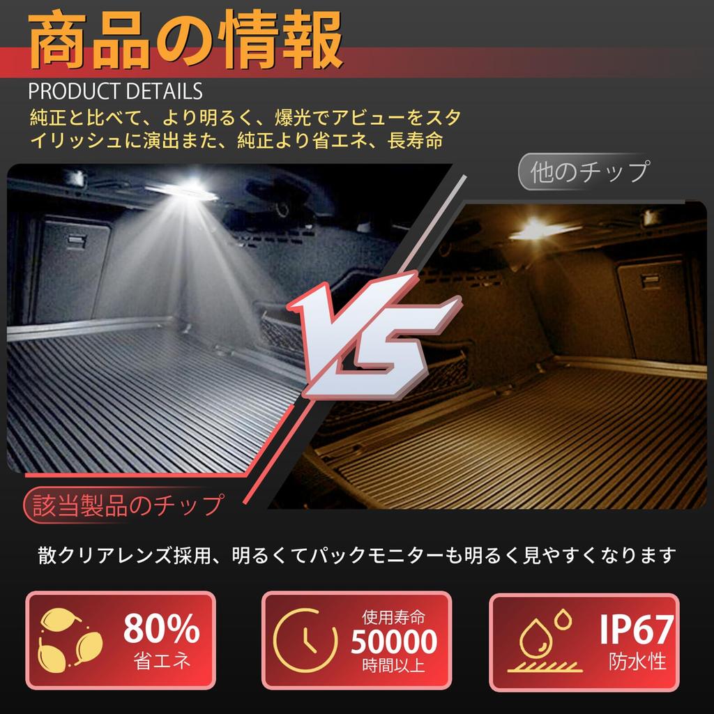 GemPro BMW LED Luggage Lamp Trunk Room Lamp E36 E46 E90 E92 E93 E82