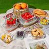 8pcs Glass Food Storage Containers Set Microwave Safe Airtight Bento Lunch Box Reusable Freezer Dishwasher Friendly Durable Kitchen Organizer