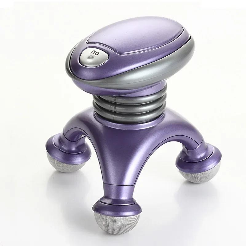 

Портативный массажер бытовой шейный отдел позвоночника талия дом путешествия разминающий скальп плюс все тело штатив электрический фиолетовый