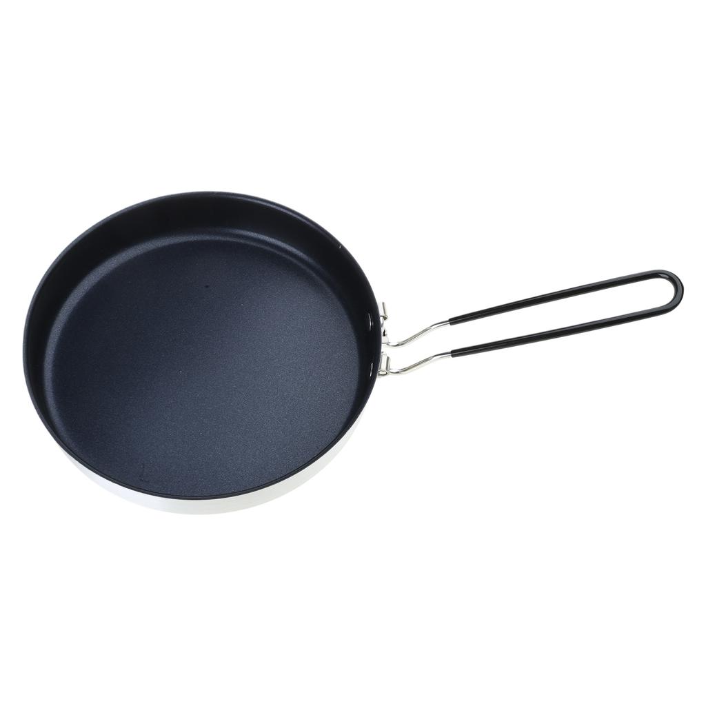 Portable Frying Pan Grill Pan Handle Length 19cm Light Weight for Camping Home Backpacking Outdoor Cooking Utensil