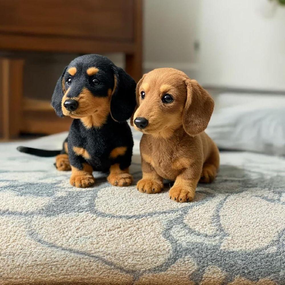 Mimics Natural Movement Dog Plush Toy Soft Mimic Plush Plush Pillow  for Emotional Support