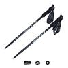 FIZAN Italian Made Adjustable Trekking Poles 59-132cm COMPACT Black Set of 2 FZ-7102 World's Lightest Aluminum Lighter and Stronger Than Carbon