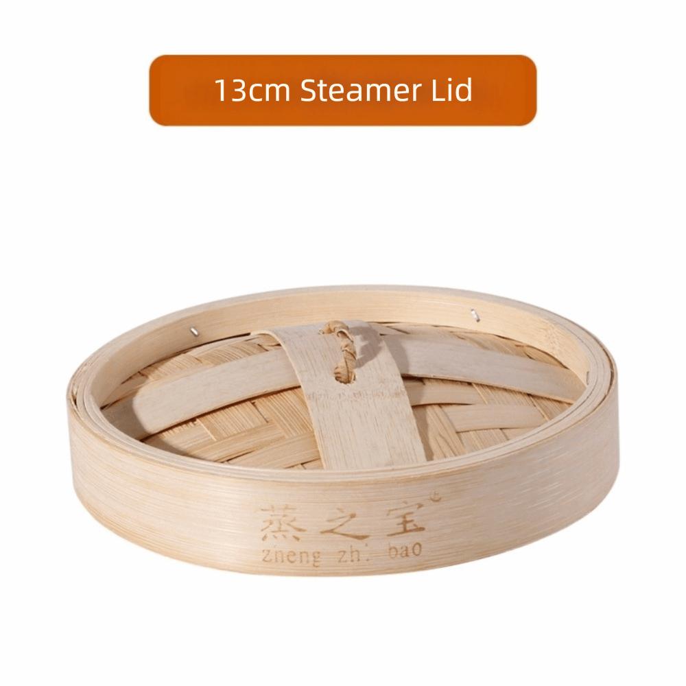Natural Stackable Bamboo Steamer Cooking Tools with Cover Steam Pot Chinese Cooking Steamer Basket Dimsum