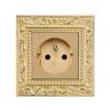 Luxury Vintage Push Button Switch 1/2/3/Gang 2Way,EU France Standard Copper Wall socket,Universal Light Home Switch Power Outlet