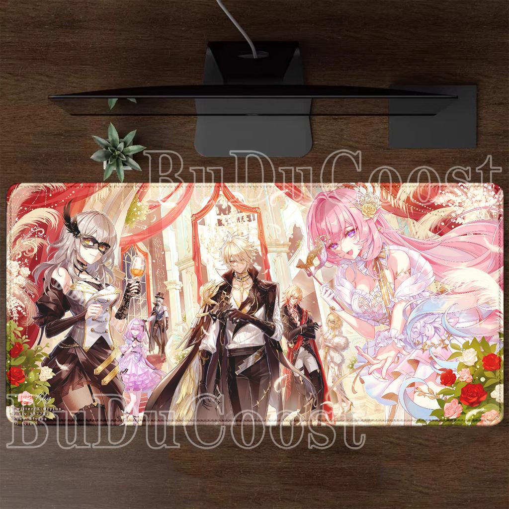 PC Gaming Mousepad HSR Phainon Honkai Star Rail HD Printing Computer Mouse Pad Office Accessorie Larger Keyboard Rubber Desk Mat