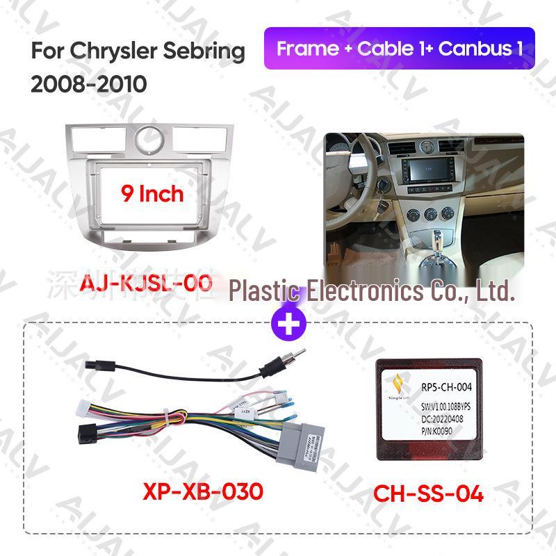 Versatile Navigation Screen Frame Kit for 2007-2010 Chrysler Sebring Audio Modifications