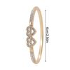Love Heart Rhinestone Bangle: Korean Simple Fashion Versatile Personalized Jewelry for Women