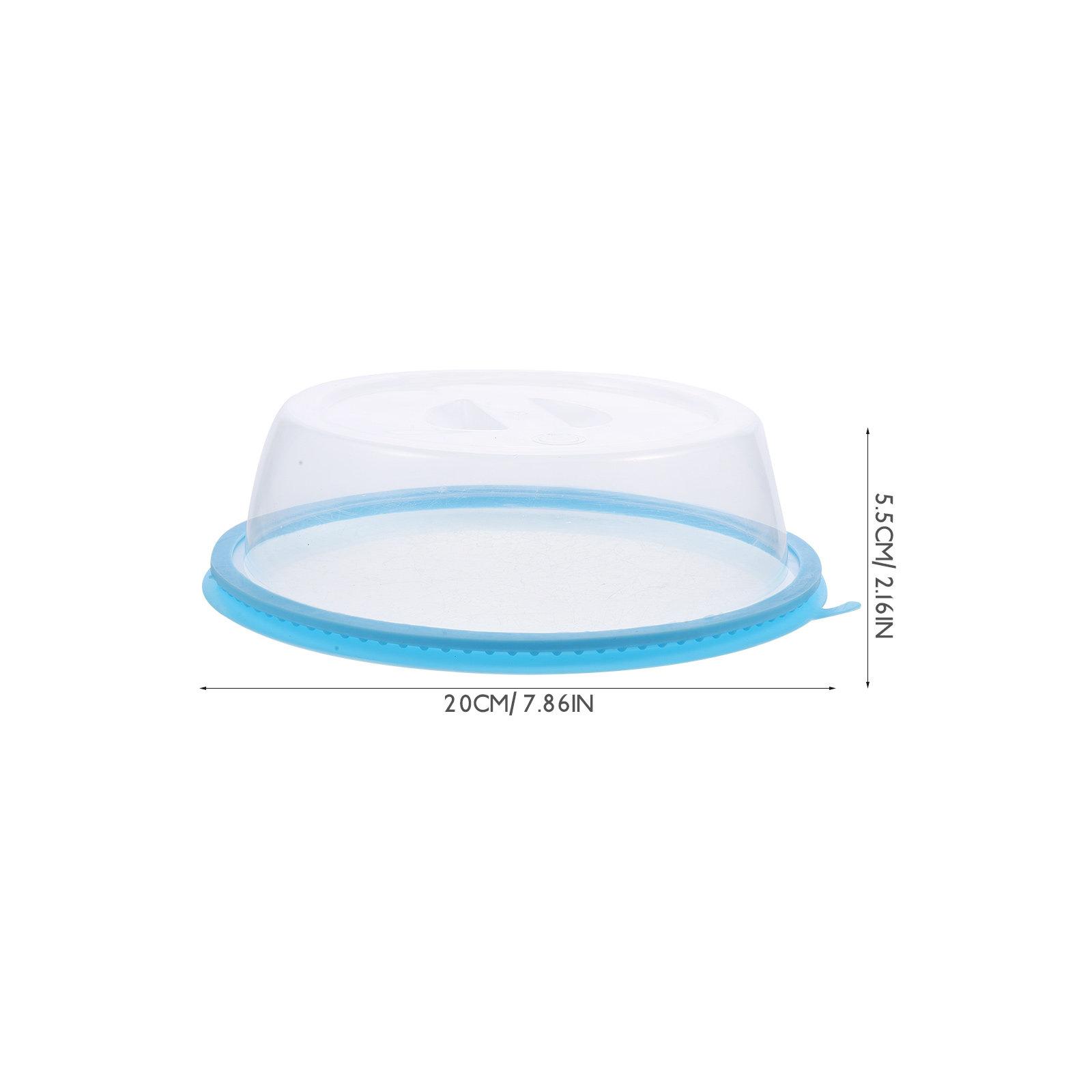 

4Pcs Premium PP Heat-Resistant Microwave Oven Food Sealing Lids Fresh-Keeping Covers Portable Handle Dust Splash Proof for Home