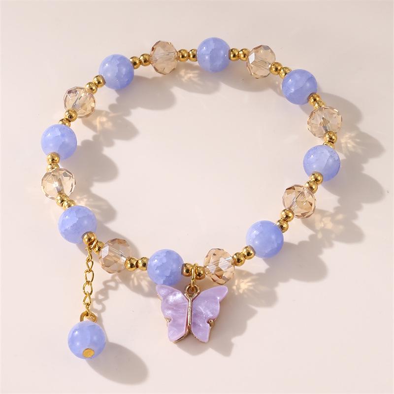 Bohemian Beaded Butterfly Pendant Bracelet for Women - European & American Style Jewelry