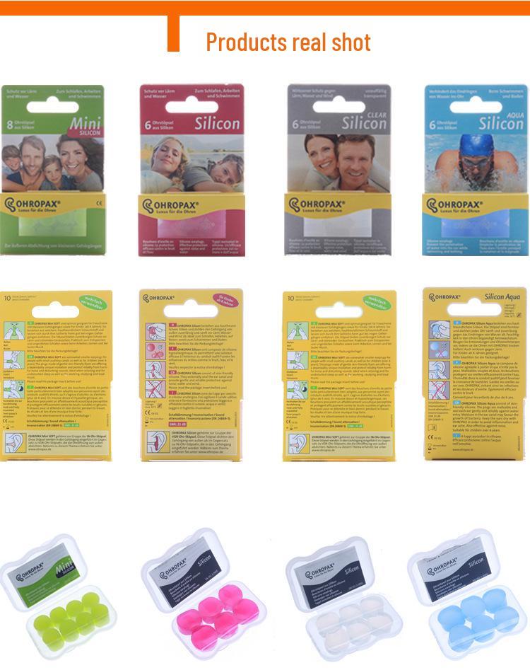 Germany OHROPAX Silicone Noise-Canceling Earplugs