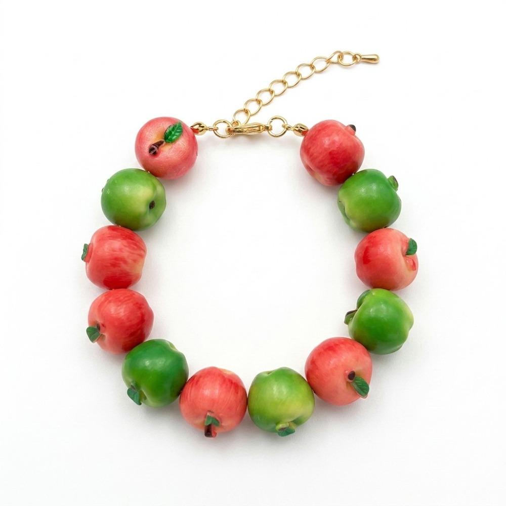 Resin Beads Bracelet Beaded Summer Bohemian Jewelry Simulation Fruit Bracelet Vacation Accessories