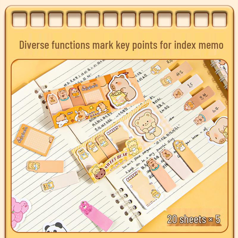 Creative Panda Sticky Notes - Large Notepad for Office and Student Use