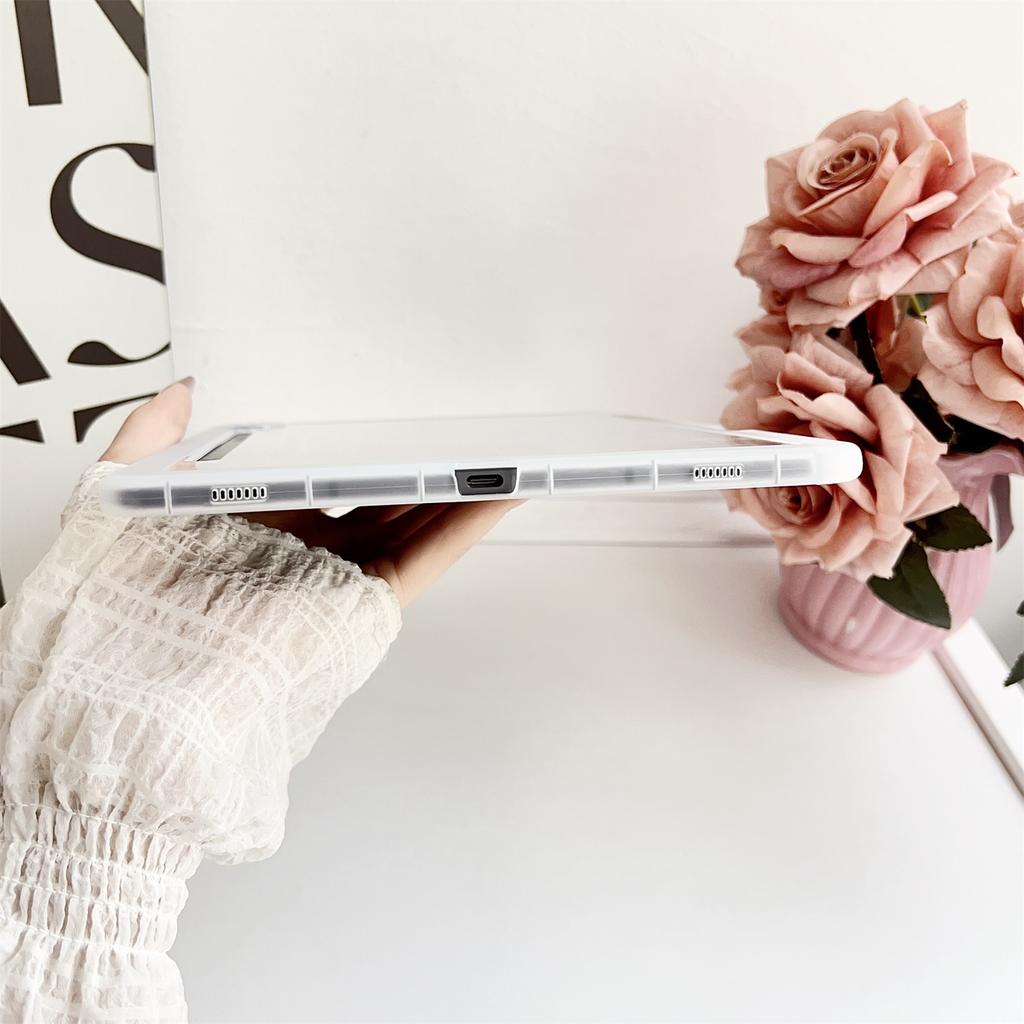 For Samsung Galaxy Tab S9 Case Clear TPU Anti Drop Tablet Cover with Pencil Holder