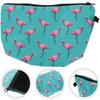 Flamingo Printed Cosmetic Organizer Bag for Storage 1Pcs Portable Makeup Pouch