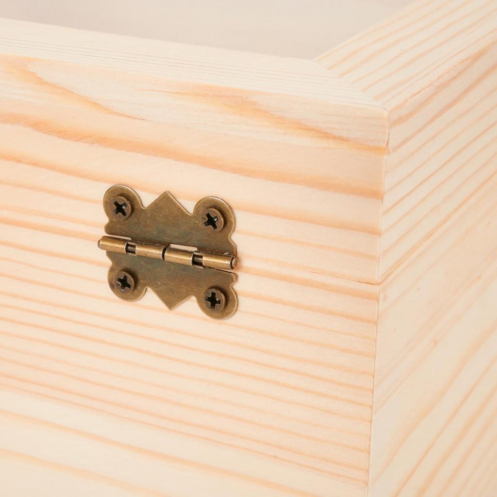 Storage Box Hinged Jewelry Box Personalizing Wooden Box