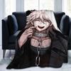 Danganronpa Nagito Komaeda Flannel Blankets Game Anime Novelty Throw Blanket for Home 125*100cm Warm