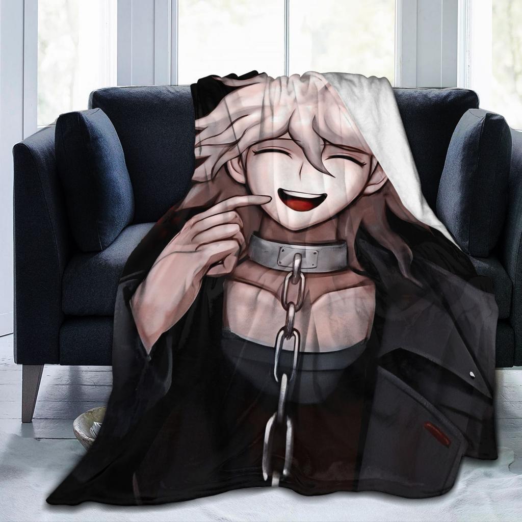 Danganronpa Nagito Komaeda Flannel Blankets Game Anime Novelty Throw Blanket for Home 125*100cm Warm