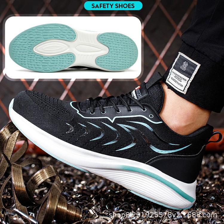 Men's Safety Work Shoes: Summer Breathable, Anti-Smash, Anti-Puncture, Steel Toe, Comfortable Construction Protection Footwear