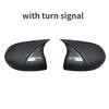 For Honda Fit Jazz GK5 2014- Horn Shape ABS Carbon Fiber Style Rear View Side Mirror Cover Rearview Caps Auto parts