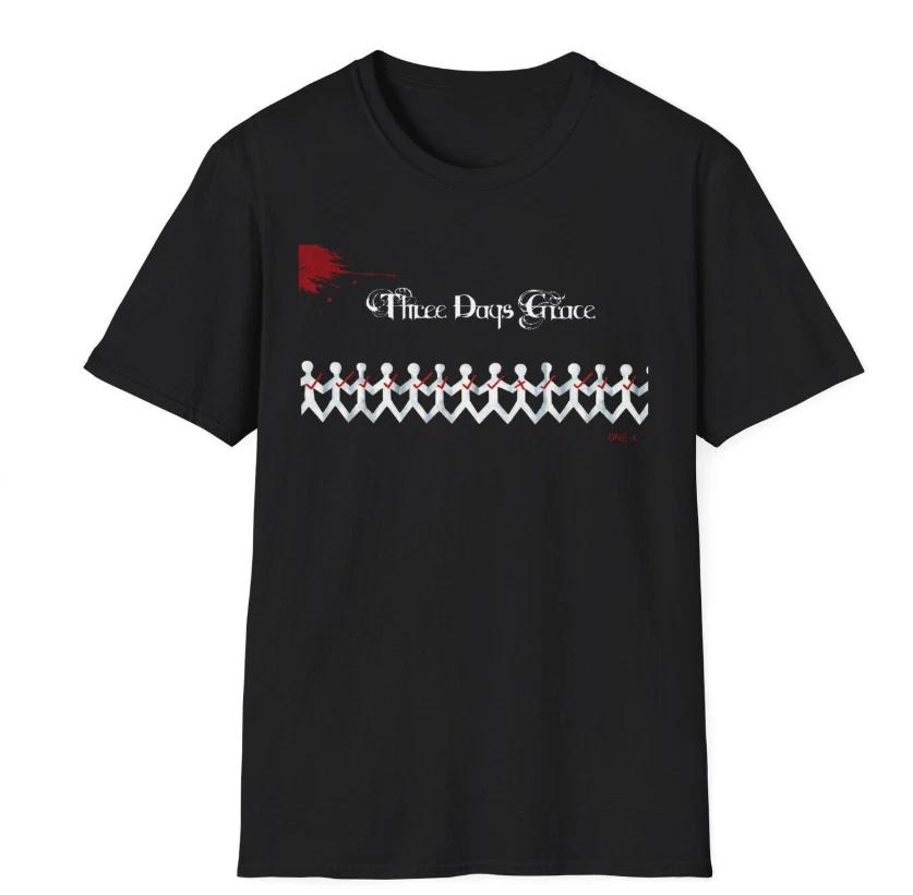 Three Days Grace Band T-Shirt, Retro Y2K Alternative Rock Graphic Tee L