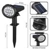 Solar-Powered Rainproof Outdoor Spotlight for Gardens and Lawns
