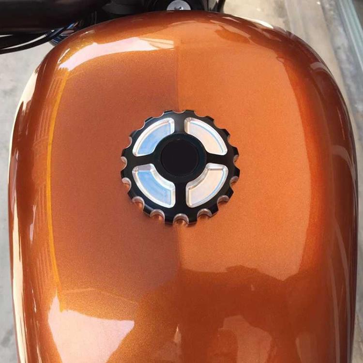 Harley Modified Aluminum Fuel Tank Cap for XL883/1200N/48 Dyna, Road King, Fat Boy