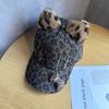 Korean version of retro y2k leopard print baseball cap for women's spring and autumn grinding and old casual cap U shows a small tide ins