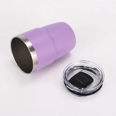 8oz Edelstahl Thermobecher Mehrfarbig Tragbarer Eisbecher Mini Doppelwandig Isolierter Kaffeebecher mit Deckel Wasserflasche