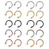 Stainless Steel Cone Spike Horseshoe Circular Septum Nose Ring Nipple Hoops Nose Septum Eyebrow Ear Piercing Body Jewelry