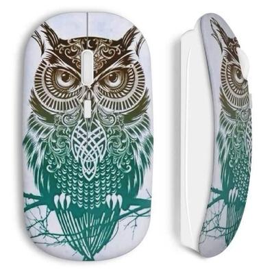 Kabellose Maus im Eulen-Design