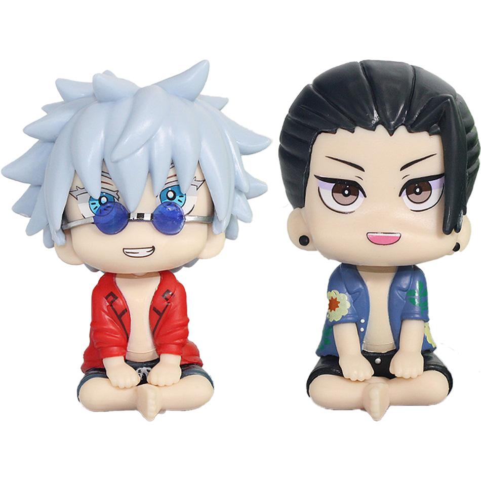 Q Version Jujutsu Kaisen Figures Cute Geto Suguru Gojo Satoru Pvc Action Figures Anime Figure Model Toys Collection Doll Gifts