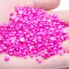 9mm Flat-back Half-round Pearl Beads - 100 Pcs for DIY Phone Case Decoration