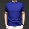 Men S Short Sleeve Half High Neck Casual Knit Sweater