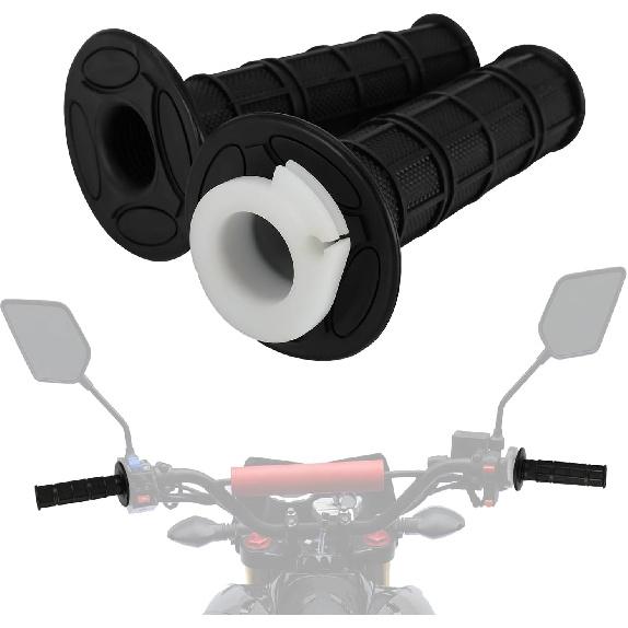 

Handlebar Grips for Hawk 250,Rubber Motorcycle Hand Glue Non Slip 7/8” Handle Grips for Dirt Bike Hawk 250