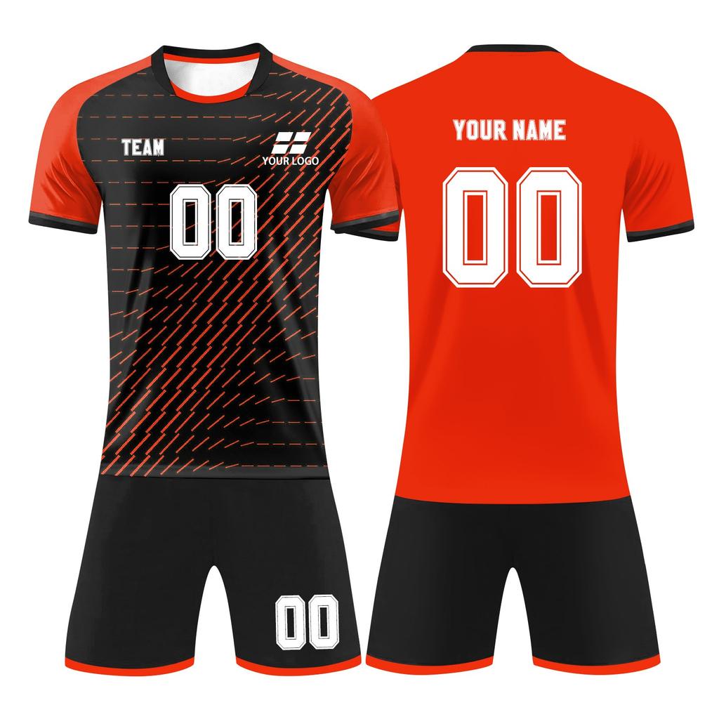 Personlig skjortesett for menn jenter med navnenummer Spesialtilpassede fotballdrakter for gutter treningsdress