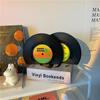 Vinylové CD zarážky na knihy Kreativní stojánek na knihy Dekorace na stůl Rubbie Vintage Partition Knihovna Kancelářské doplňky