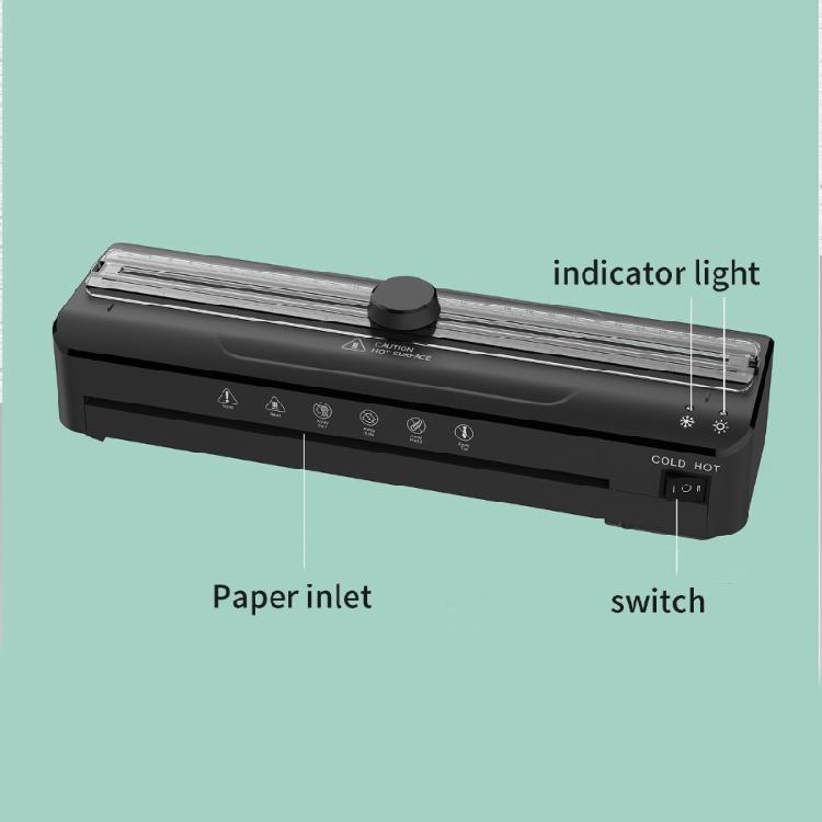 FNL009 Laminator Machine for 3Inch Documents Photo Cards Laminating Tool Low Noise Supports 0.1 0.5mm Easy to Use