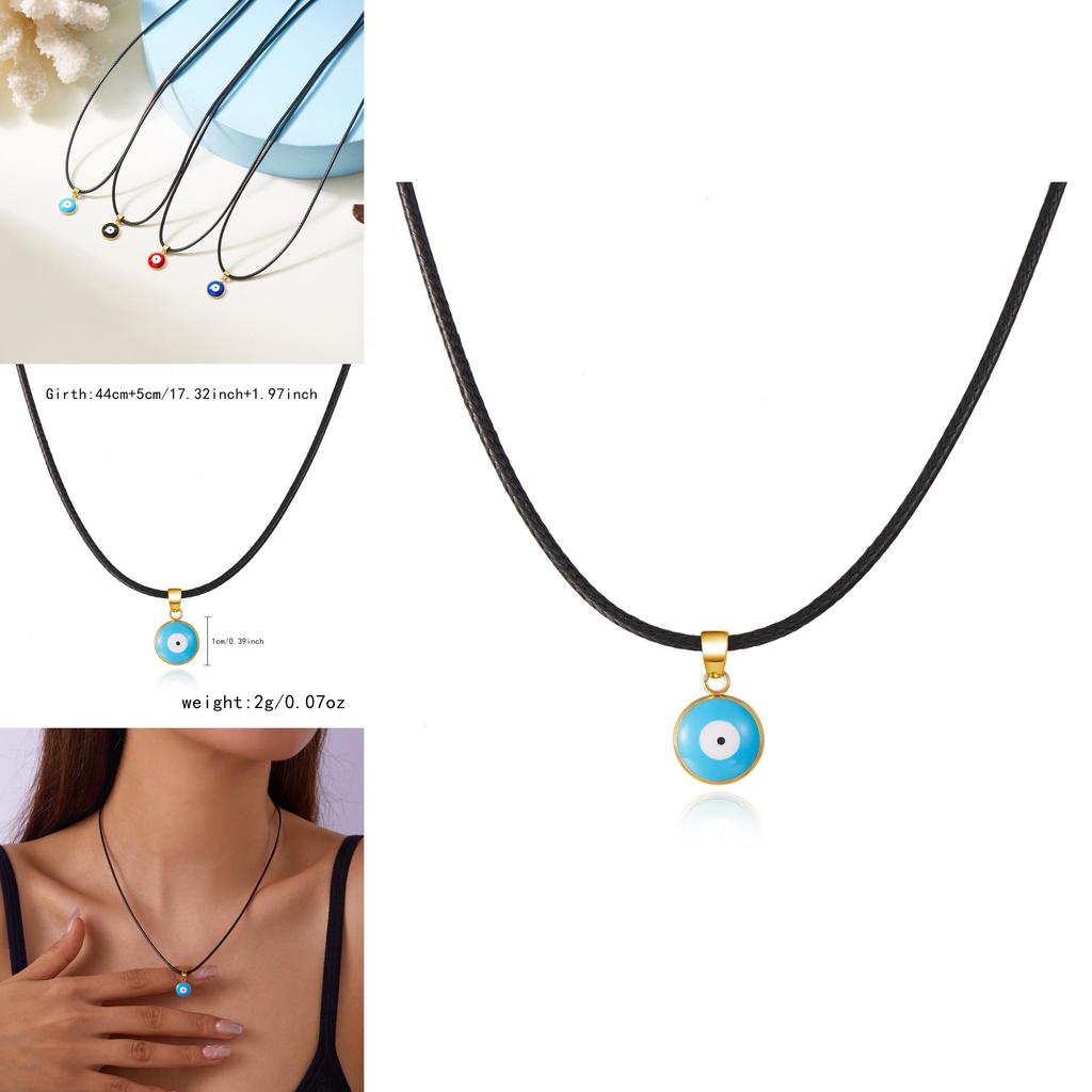 Unique Eye Pendant Jewelry With Electroplated Alloy For Women