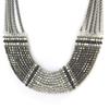 Les Trésors De Lily [N8143] - Silver Gray 'Cléopatra' Designer Necklace