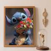 Diamond Painting Kit Stitch with Flowers 5D DIY, Suitable for Beginners and Craft Lovers, Interior Space Decoration