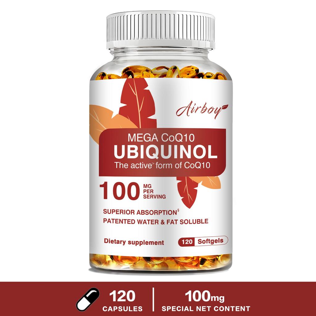 Airboy - 100mg Ubiquinol CoQ10 Capsules - Heart Health