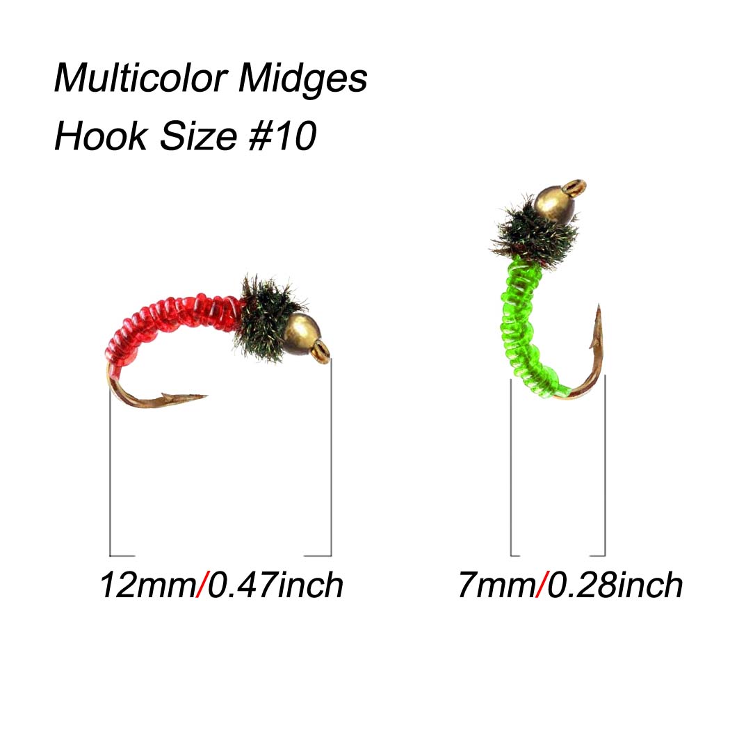 10/15/20/25 шт. мультицветная эпоксидная муравьиная мушка для рыбалки 10 # сухая мушка — фото 25