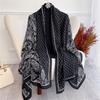 Red Paisley Cotton Linen Scarf Shawl For Women Print Soft Scarves Student Spring Warm Foulard Warp Poncho Female Echarpe Stole